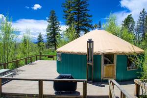 Yurt on Spacious Deck at Aspen Ridge Ranch near Kremmling, Colorado