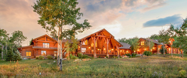 Custom Log Home on Working Ranch in Colorado