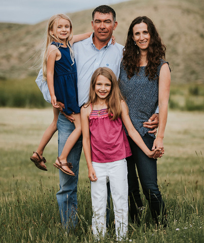 Bill George and his wife Carrie and their two daughters, Elizabeth and Ashley